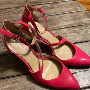 Hot pink point toe 7.5 Jessica Simpson